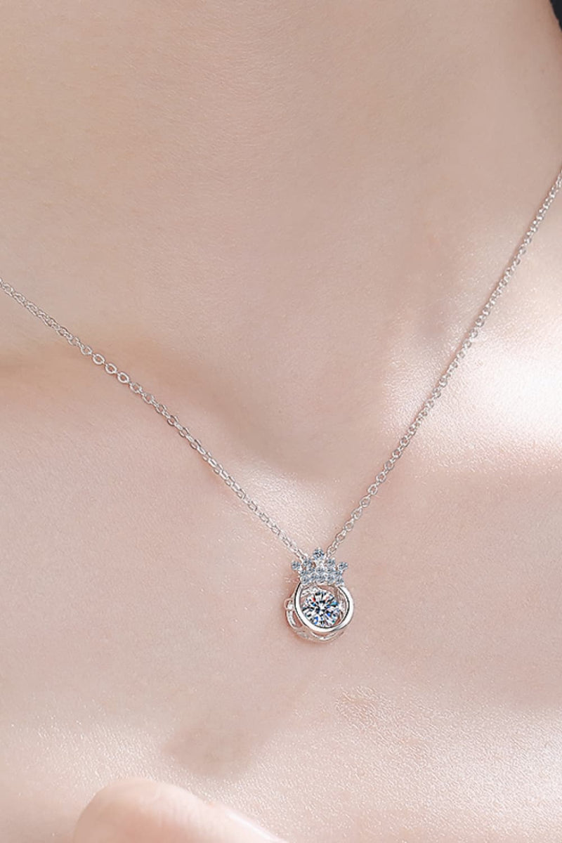 Moissanite 925 Sterling Silver Necklace Trandify Deal