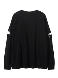 Men’s Distressed Vintage Tee – Soft Long Sleeve Crewneck | Free Shipping