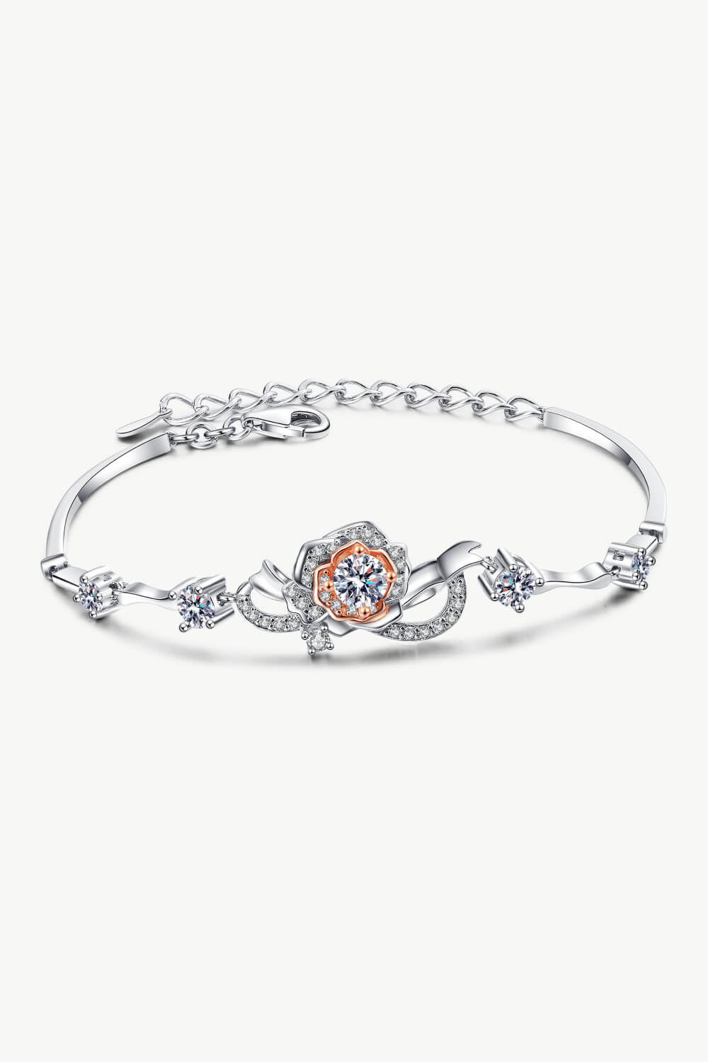 925 Sterling Silver Moissanite Bracelet Trandify Deal