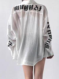 Women’s oversized button-up long sleeve shirt in beige, relaxed fit linen blend top for casual outfits