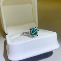 2 Carat Moissanite 925 Sterling Silver Ring Trandify Deal