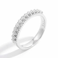925 Sterling Silver Inlaid Zircon Ring Trandify Deal