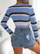 Tied Openwork Long Sleeve Knit Top Trandify deal