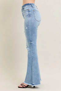 Judy Blue High Waist Flare Jeans with shield pockets