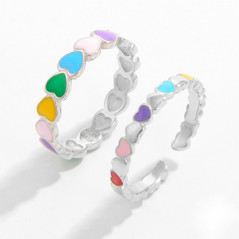 925 Sterling Silver Drip Oil Heart Ring Trandify Deal