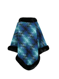 Faux Fur Trim Poncho Trandify Deal