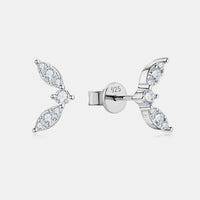 Moissanite 925 Sterling Silver Stud Earrings Trandify deal