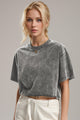 Basic Bae Round Neck Dropped Shoulder Short Sleeve T-Shirt Trandify Deal