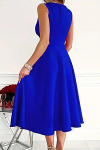 Elegant sleeveless midi dress for women in USA – TrandifyDeal