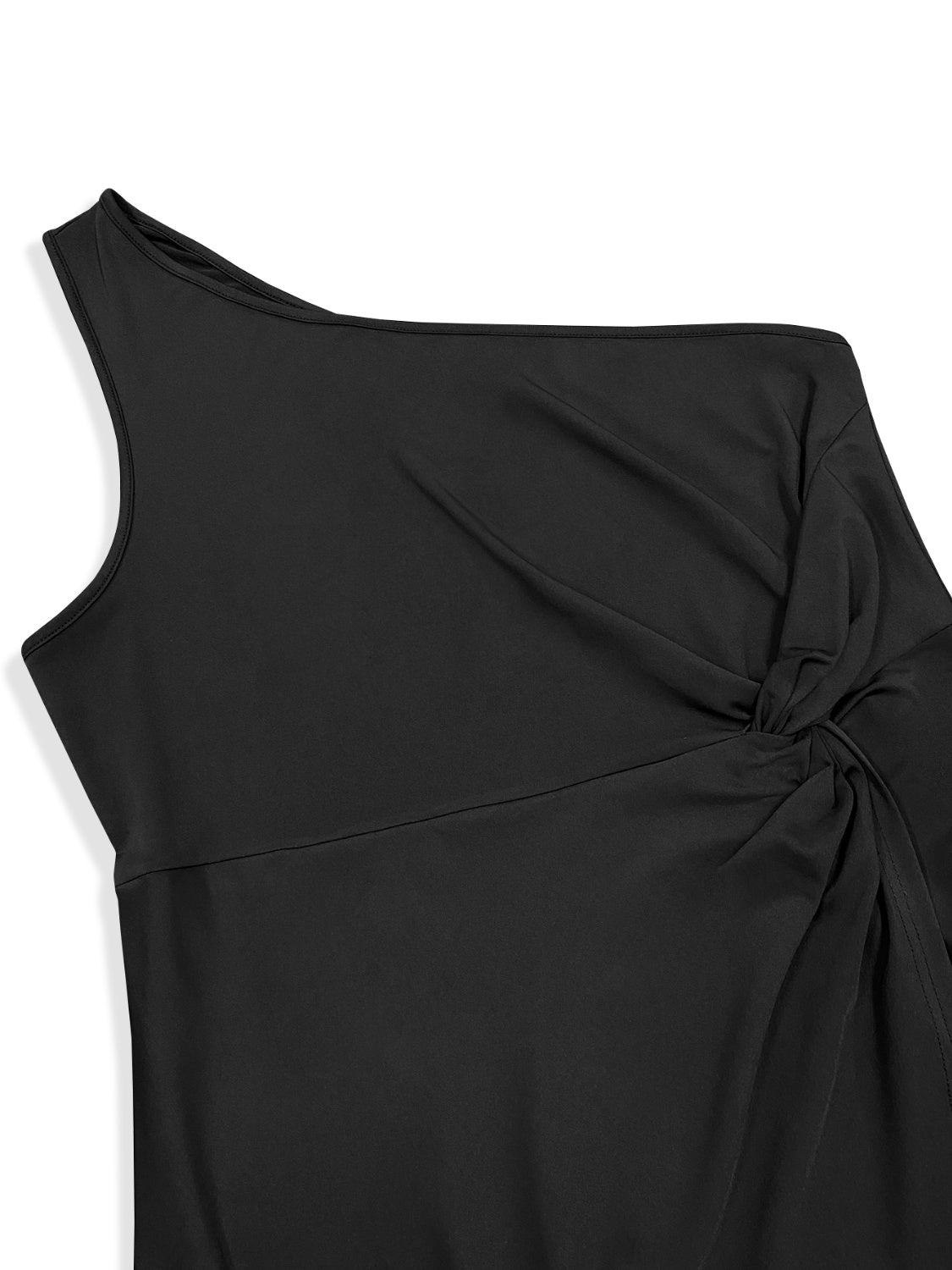 Plus Size Twisted One Shoulder Sleeveless Midi Dress Trandify Deal