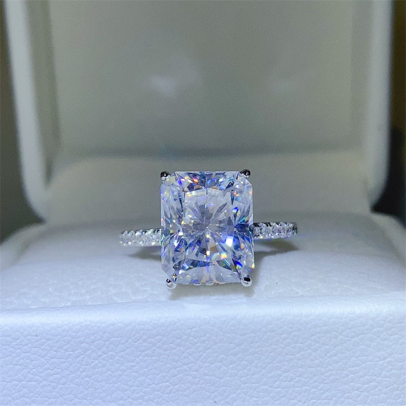 5 Carat Moissanite Zircon 925 Sterling Silver Ring Trandify Deal