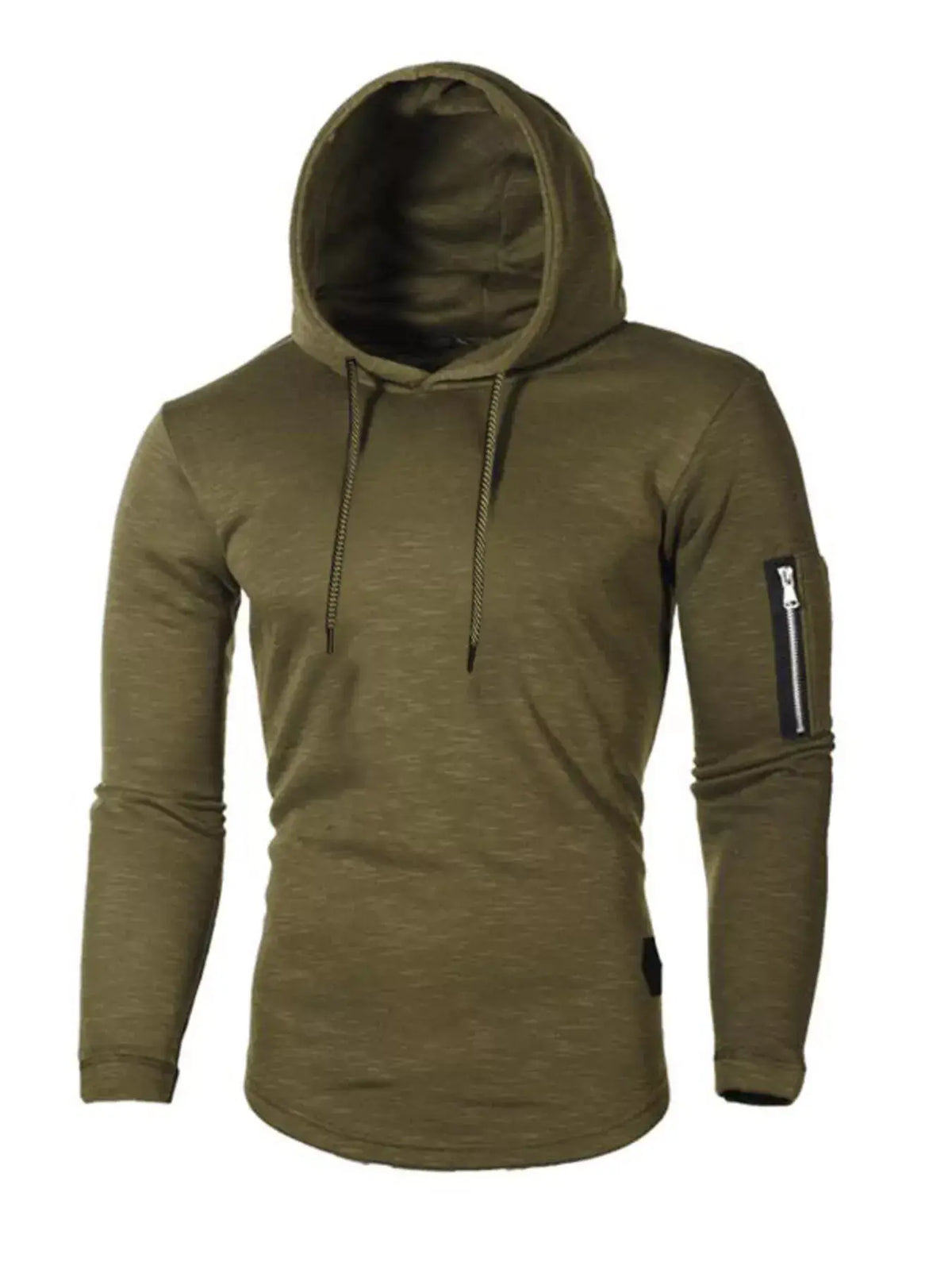 Men's Plus Size Slim Fit Hoodie | Long Sleeve Cotton Blend Pullover