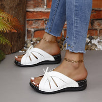 Tied Open Toe Low Heel Sandals Trandify Deal
