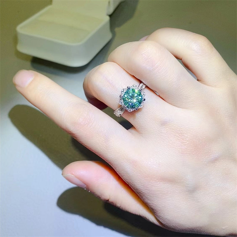 2 Carat Moissanite 925 Sterling Silver Ring Trandify Deal