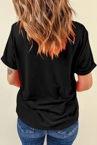 Graphic Round Neck Short Sleeve T-Shirt - Trandify Deal