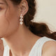 925 Sterling Silver Moissanite Leaf Earrings Trandify deal