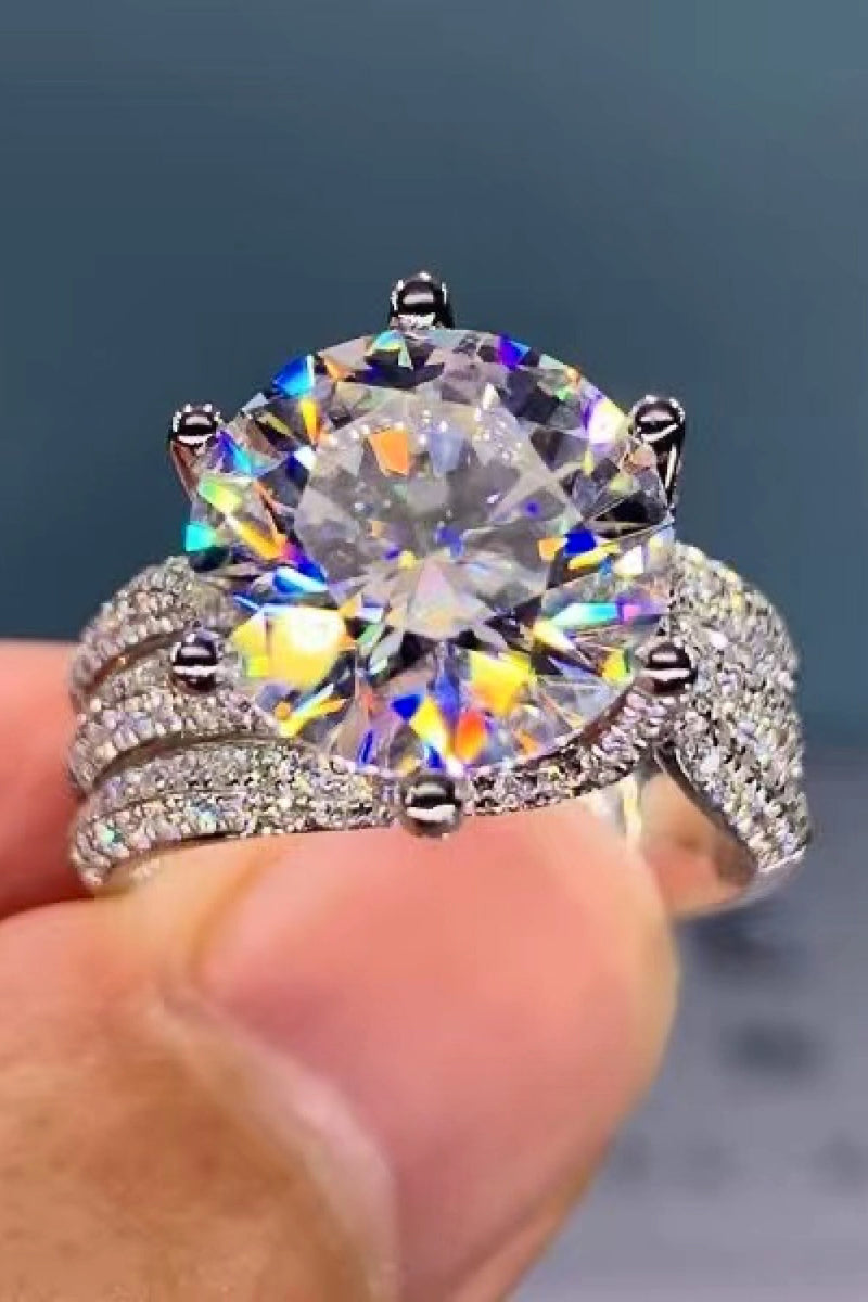 Adored 3 Carat Moissanite Three-Layer Ring Trandify Deal