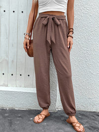 Tied High Waist Pants with Pockets Trandify deal