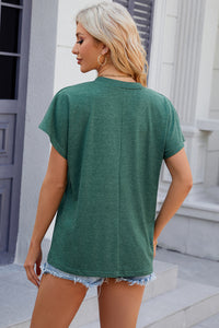 V-Neck Short Sleeve T-Shirt Trandify deal