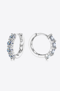 2.4 Carat Moissanite Huggie Earrings Trandify Deal