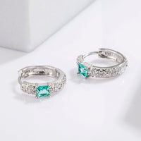 925 Sterling Silver Inlaid Zircon Earrings Trandify Deal