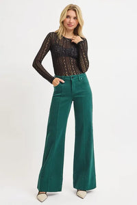 Plus Size Tummy Control Wide Leg Jeans for Women – Mid Rise & Comfort Fit
