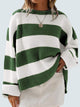 Round Neck Long Sleeve Sweater Trandify Deal