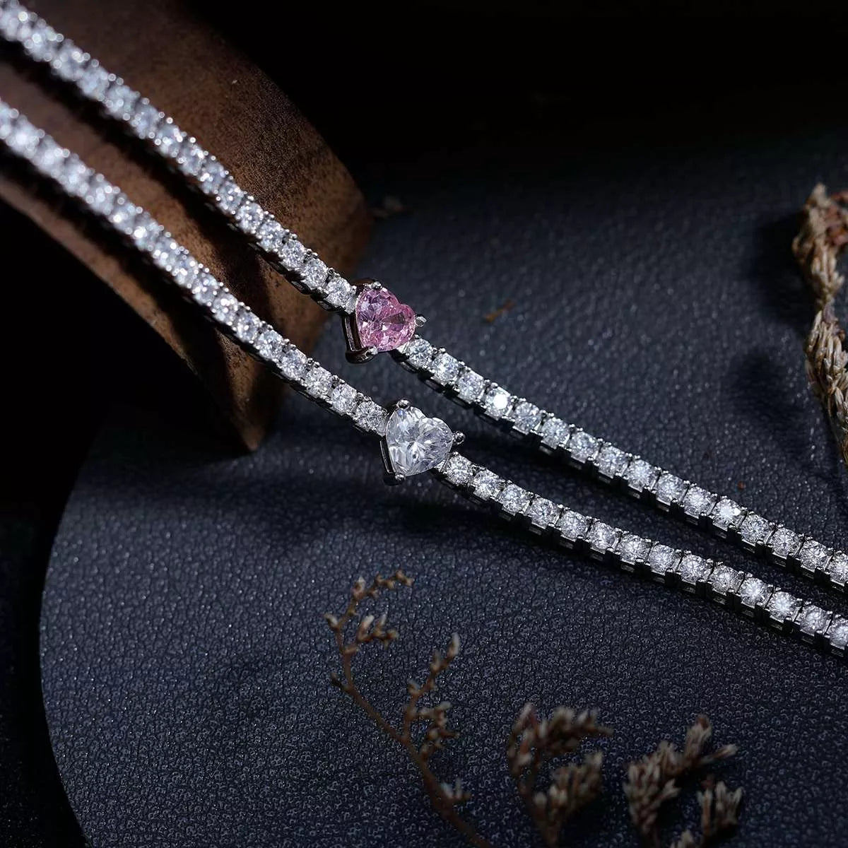 2.42 Ct Women's Moissanite Tennis Bracelet in Sterling Silver