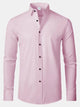 Men’s Plus Size Button-Up Long Sleeve Shirt – Big & Tall Relaxed Fit Casual Formal Stretch Fabric – Trendy Office & Party Wear