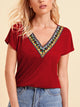 V-Neck Short Sleeve T-Shirt Trandify deal