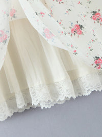 Women's Off-Shoulder Floral Lace Mini Dress – Boho Summer Party Dress