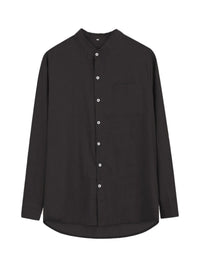 Premium stretch fabric men’s dress shirt with chest pocket – Trendy menswear essential