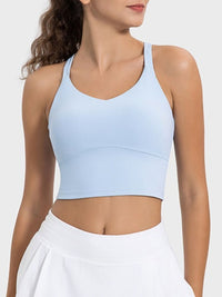 Millennia Crisscross Round Neck Active Tank Trandify deal