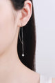 Moissanite 925 Sterling Silver Threader Earrings Trandify Deal