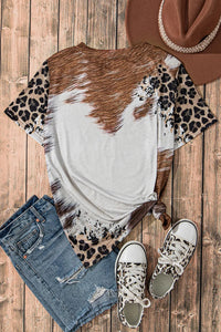 Sunflower Graphic Round Neck Short Sleeve T-Shirt Trandify Deal