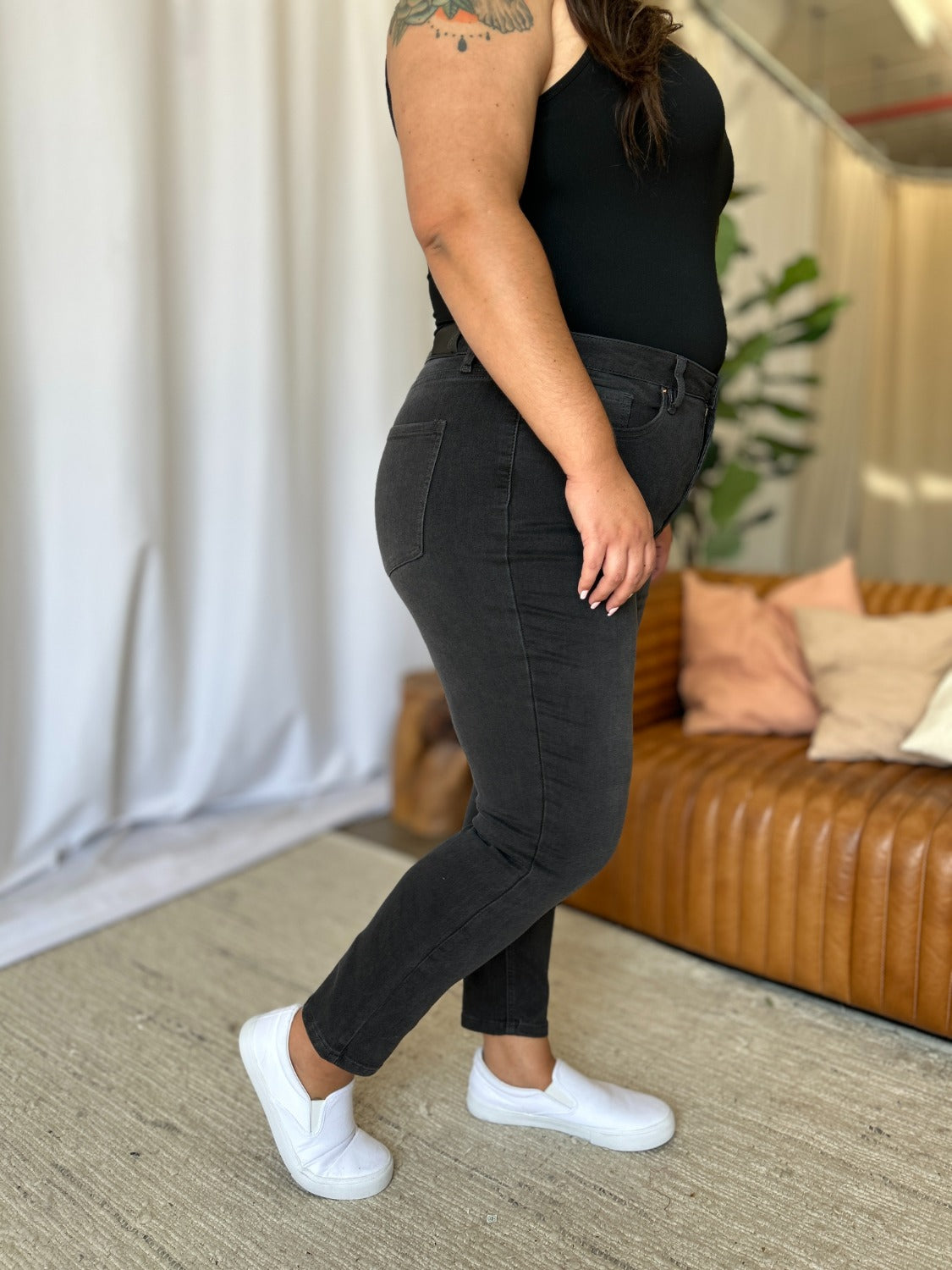 RFM Full Size High Rise Tummy Control Skinny Jeans Trandify Deal