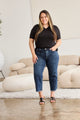 RFM Full Size Tummy Control High Waist Raw Hem Distressed Jeans Trandify deal