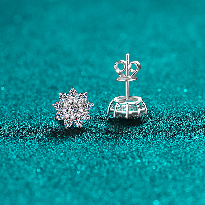 925 Sterling Silver Moissanite Zircon Stud Earrings Trandify Deal