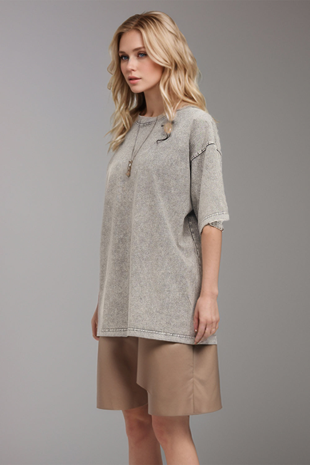 Basic Bae Round Neck Half Sleeve T-Shirt Trandify Deal