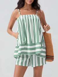 USA Women’s Smocked Cami & Shorts Set – Trendy Summer Outfit – Trandifydeal