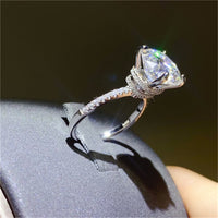 5 Carat Moissanite 925 Sterling Silver Ring Trandify Deal