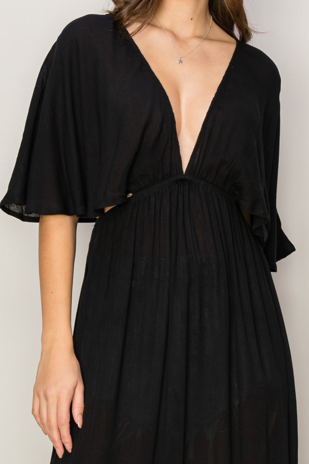 HYFVE Tie Back Maxi Split Cover Up Dress Trandify deal