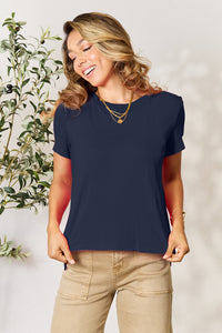 Basic Bae Full Size Round Neck Short Sleeve T-Shirt Trandify deal
