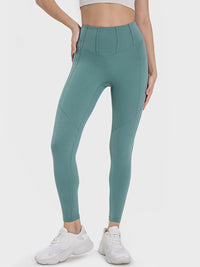 Millennia Pocketed High Waist Active Leggings Trandify deal