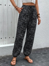Printed High Waist Pants Trandify deal