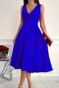 Elegant sleeveless midi dress for women in USA – TrandifyDeal