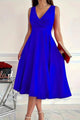 Elegant sleeveless midi dress for women in USA – TrandifyDeal