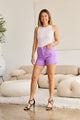 RFM Tummy Control High Waist Raw Hem Denim Shorts Trandify deal