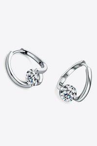 2 Carat Moissanite 925 Sterling Silver Heart Earrings Trandify deal