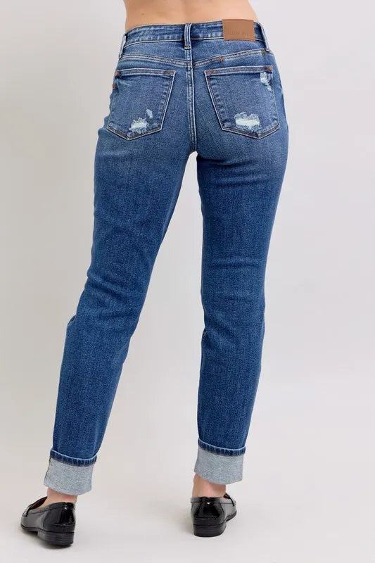 Comfortable Midi Rise Jeans for Plus Size Women – Judy Blue Denim